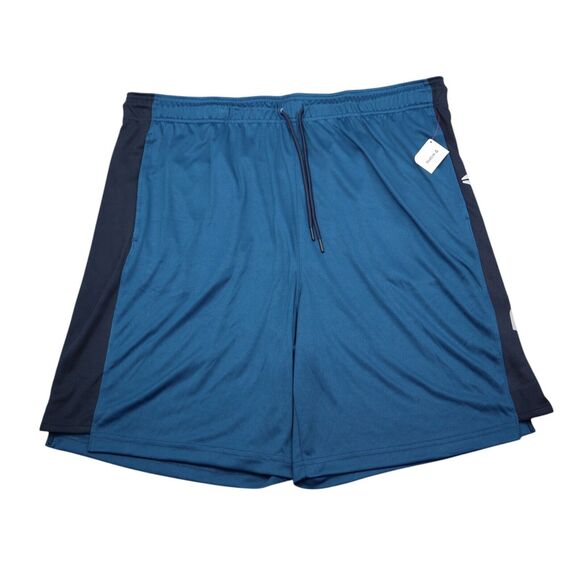 Reebok Shorts Mens 2XL Blue Slim Fit 9" Drawstring Waist Activewear - Picture 1 of 16